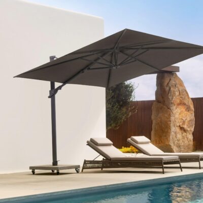 Jardinico tuinmeubilair ligstoelen en parasol Costa Blanca